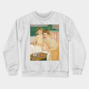 Mother and Child (Baby Getting Up from His Nap) by Mary Cassatt Crewneck Sweatshirt